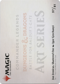 Jon Irenicus, Shattered One // Jon Irenicus, Shattered One (ACLB-037) - Battle for Baldur's Gate Art Series (Borderless)