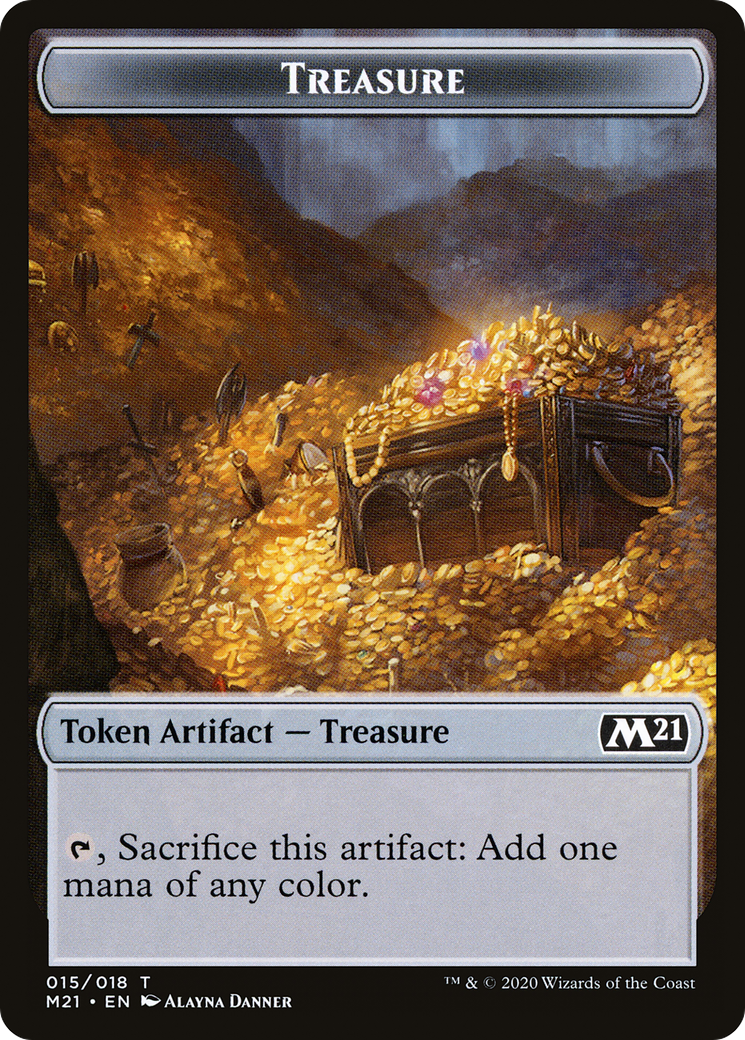 Treasure (TM21-015) - Core Set 2021 Tokens Foil