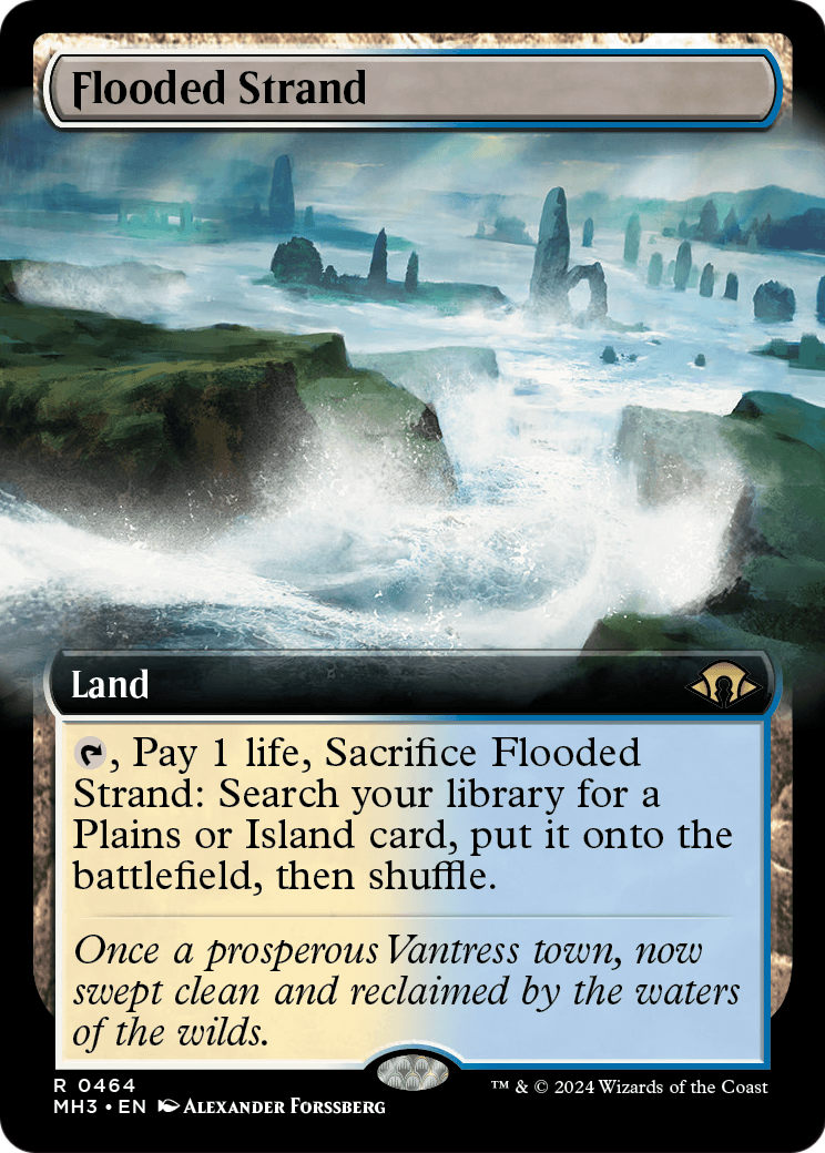 Flooded Strand (Extended Art) (MH3-464) - Modern Horizons 3: (Extended Art)