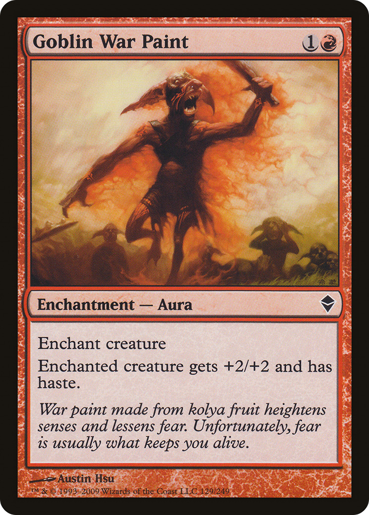 Goblin War Paint (ZEN-129) - Zendikar Foil