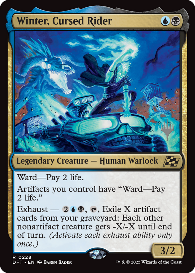 Winter, Cursed Rider (PPDFT-228) - Promo Pack: Aetherdrift Foil