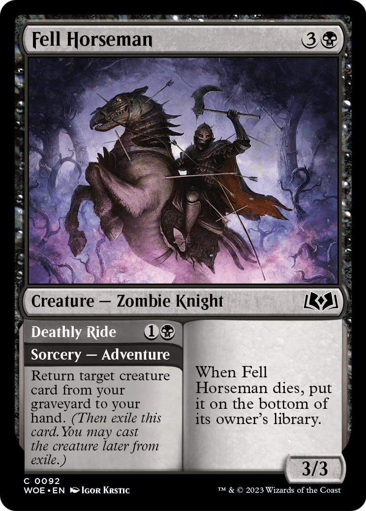 Fell Horseman (WOE-092) - Wilds of Eldraine