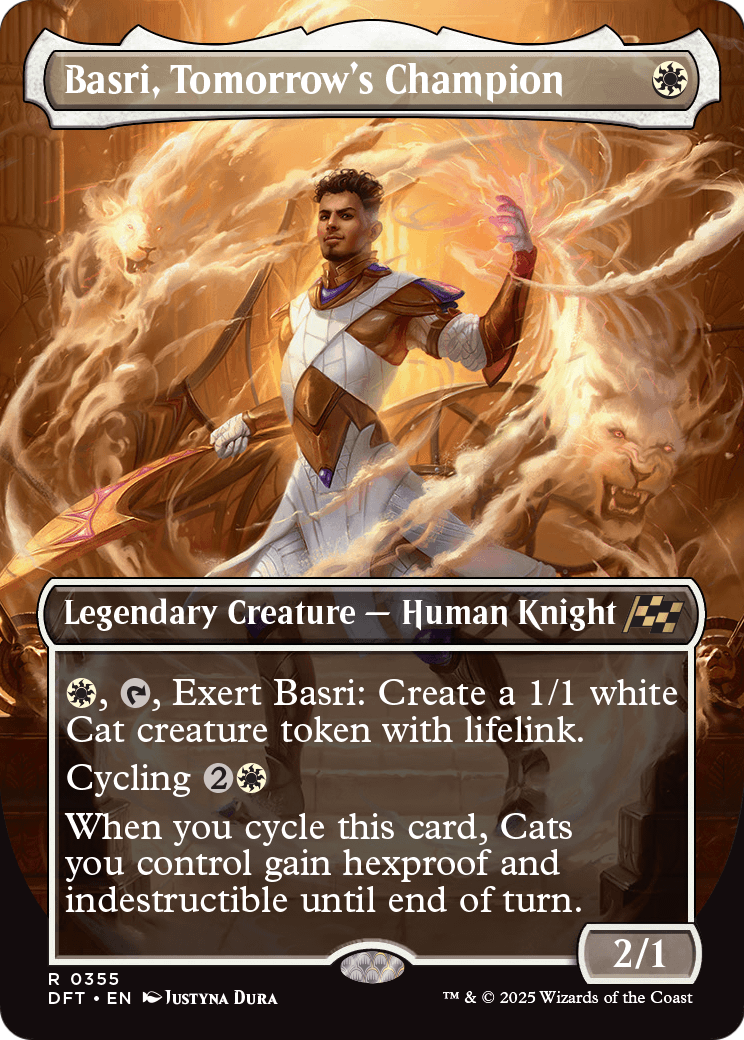 Basri, Tomorrow's Champion (Borderless) (DFT-355) - Aetherdrift Foil