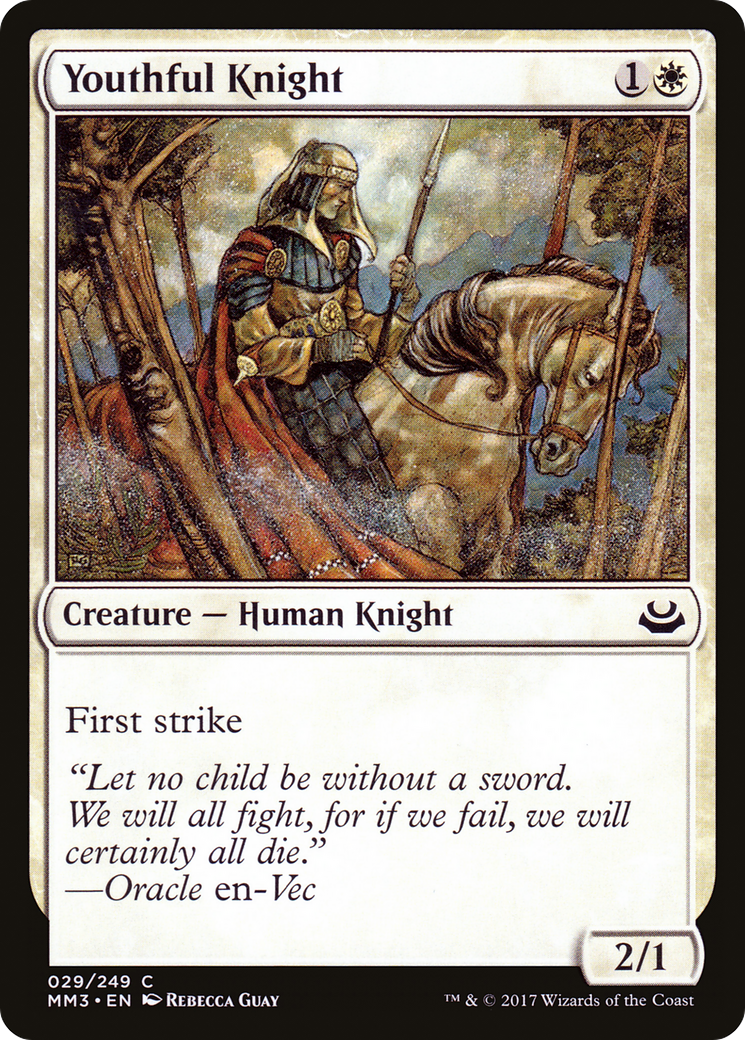 Youthful Knight (MM3-029) - Modern Masters 2017