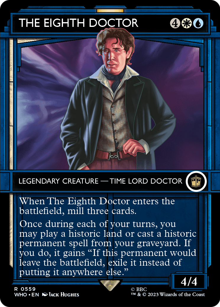 The Eighth Doctor (Showcase) (WHO-559) - Doctor Who: (Showcase) (Borderless) Foil