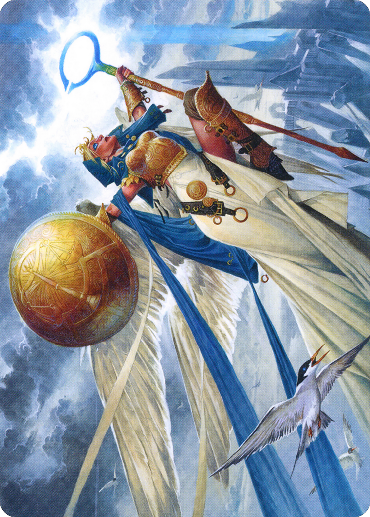 Linvala, Shield of Sea Gate // Linvala, Shield of Sea Gate (AZNR-077) - Zendikar Rising Art Series (Borderless) Foil
