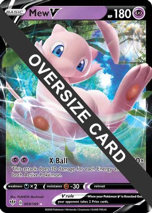 Mew V - 069/189/189  - Holofoil Jumbo Cards - Promo