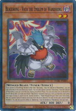 Blackwing - Vata the Emblem of Wandering (DABL-EN001) - Darkwing Blast 1st Edition