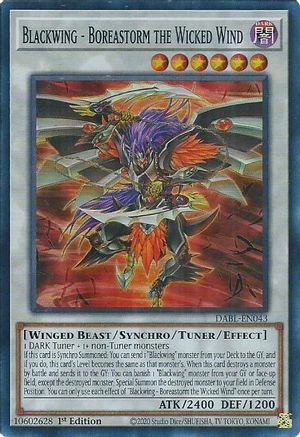 Blackwing - Boreastorm the Wicked Wind (DABL-EN043) - Darkwing Blast 1st Edition