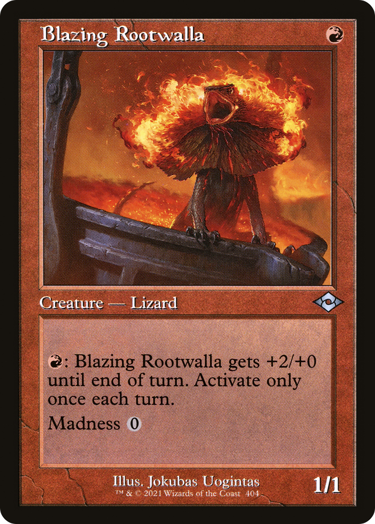 Blazing Rootwalla (Retro Frame) (MH2-404) - Modern Horizons 2 Foil