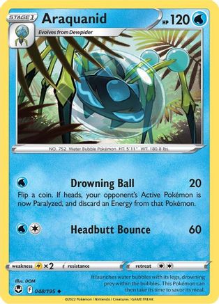 Araquanid 048  SWSH12 Silver Tempest - Uncommon