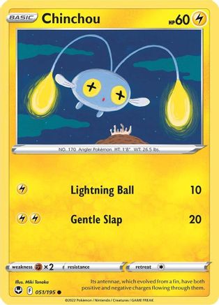 Chinchou 051  SWSH12 Silver Tempest - Common