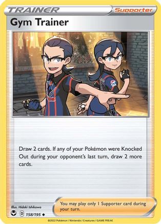 Gym Trainer 158  - Reverse Holofoil SWSH12 Silver Tempest - Uncommon