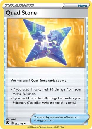 Quad Stone 163  SWSH12 Silver Tempest - Uncommon