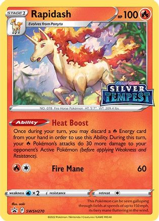 Rapidash (Prerelease) SWSH270  - Holofoil SWSH Sword & Shield Promo Cards - Promo