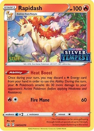Rapidash - SWSH270 (Prerelease) [STAFF]  - Holofoil SWSH Sword & Shield Promo Cards - Promo