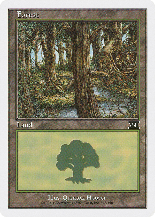 Forest (348) (6ED-348) - Classic Sixth Edition