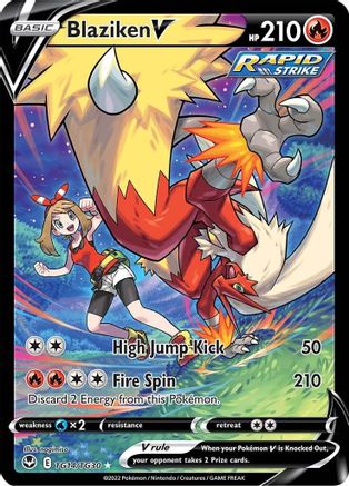 Blaziken V TG14  - Holofoil SWSH12 Silver Tempest Trainer Gallery - Ultra Rare