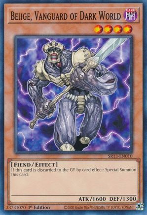 Beiige, Vanguard of Dark World (SR13-EN010) - Structure Deck: Dark World 1st Edition