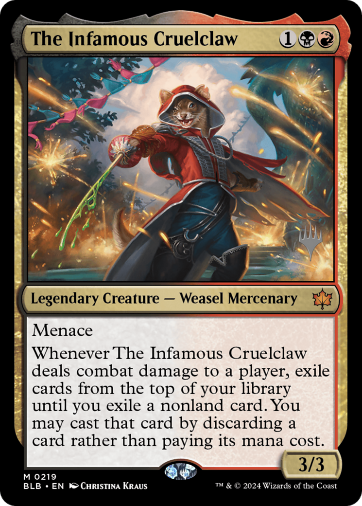 The Infamous Cruelclaw (PPBLB-219) - Bloomburrow Promos