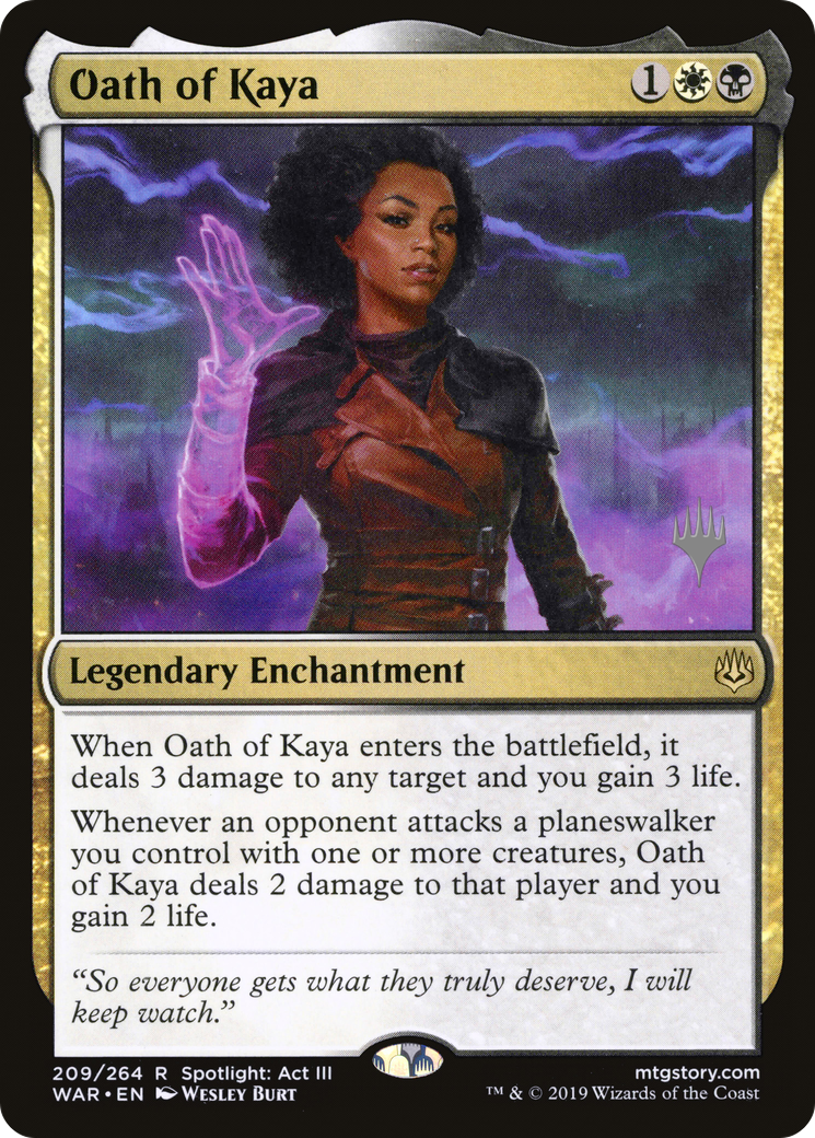 Oath of Kaya (PPELD-209) - War of the Spark Promos