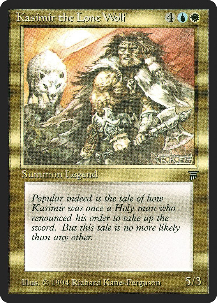 Kasimir the Lone Wolf (LEG-) - Legends