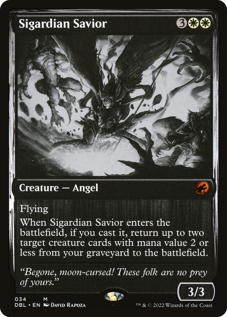Sigardian Savior (DBL-034) - Innistrad: Double Feature Foil