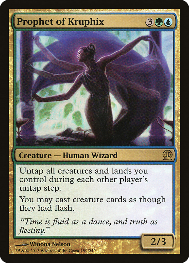Prophet of Kruphix (THS-199) - Theros Foil