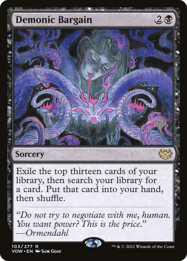 Demonic Bargain (PPDSK-103) - Innistrad: Crimson Vow Promos
