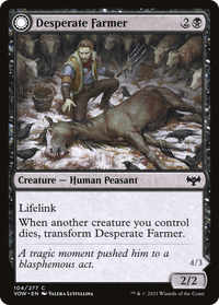 Desperate Farmer (VOW-104) - Innistrad: Crimson Vow: (Double Faced Transform)
