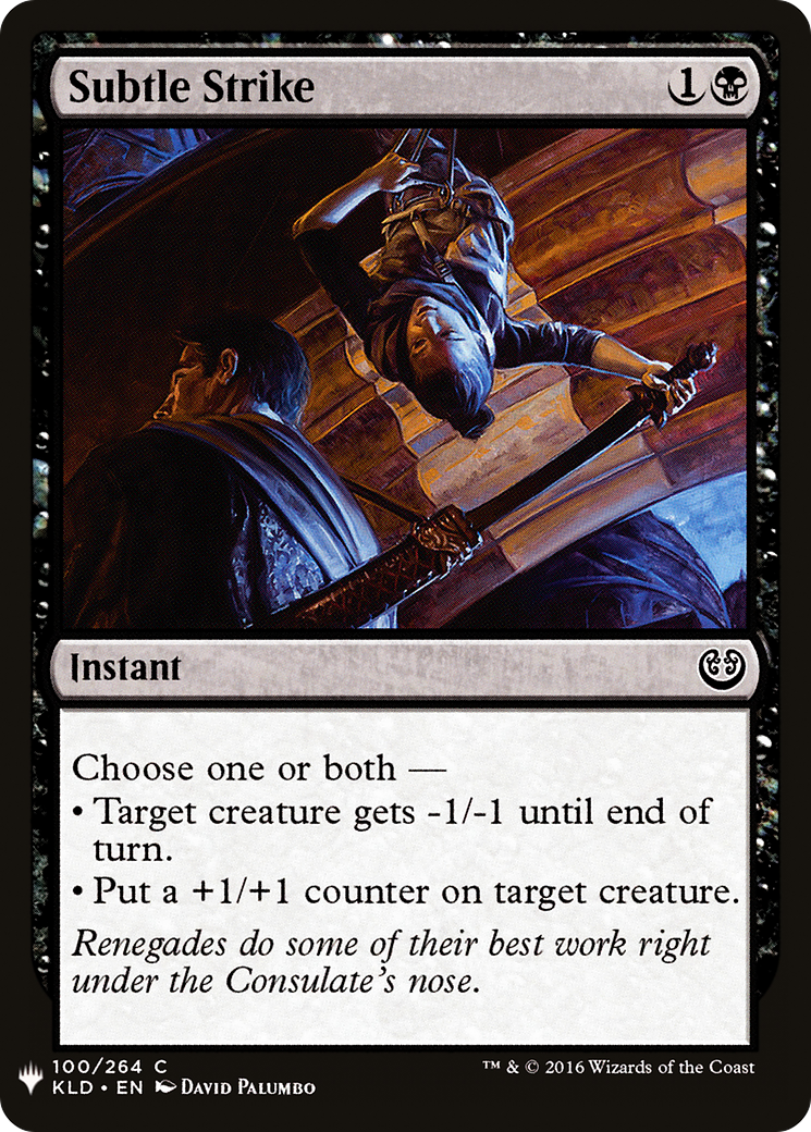 Subtle Strike (LIST-100) - The List