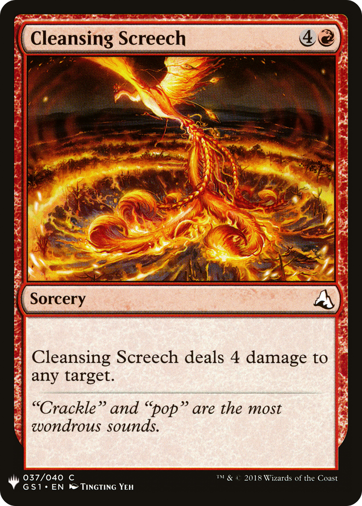 Cleansing Screech (LIST-037) - The List