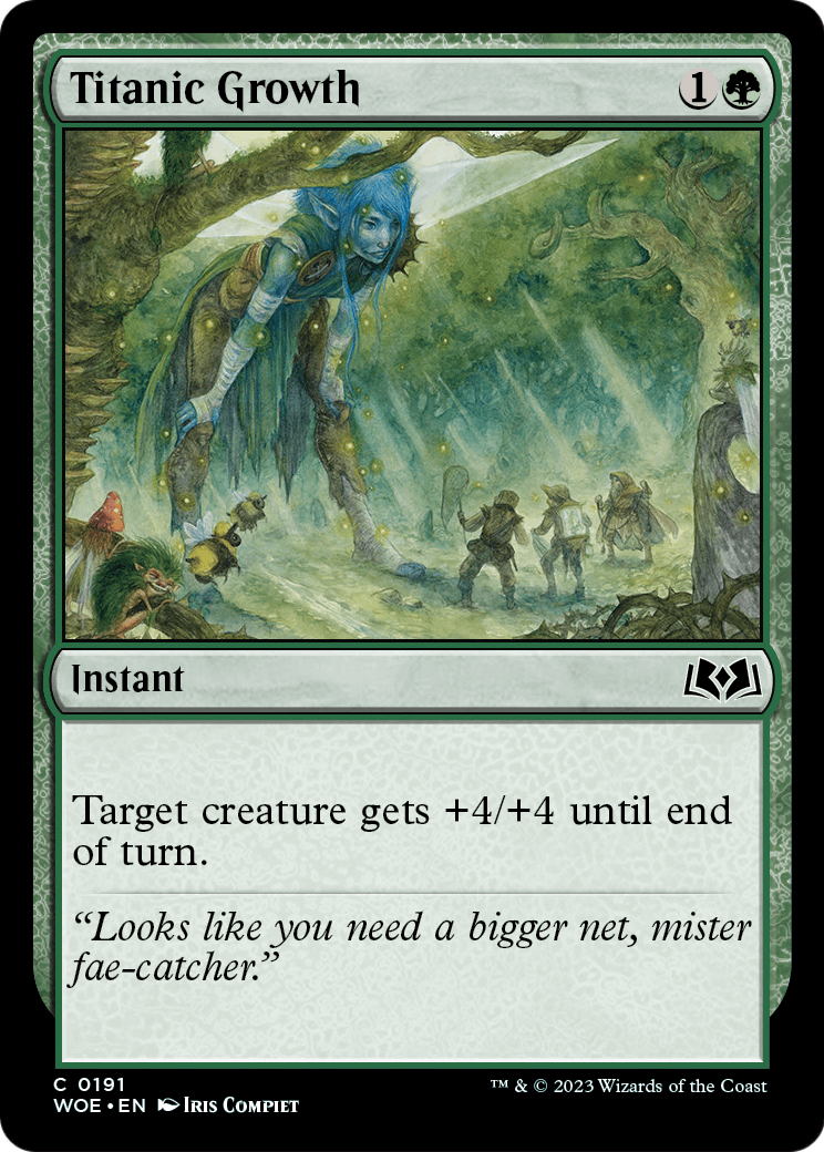 Titanic Growth (WOE-191) - Wilds of Eldraine Foil