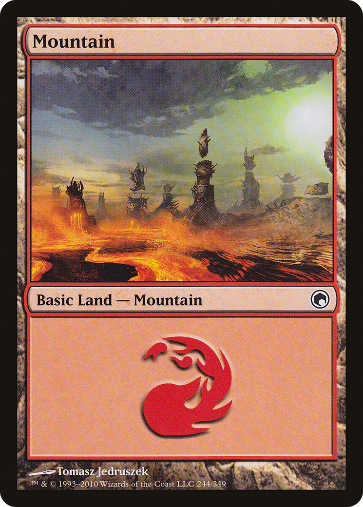 Mountain (244) (SOM-244) - Scars of Mirrodin