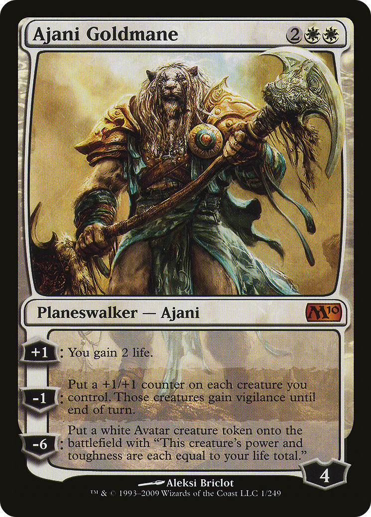 Ajani Goldmane (M10-001) - Magic 2010 Foil