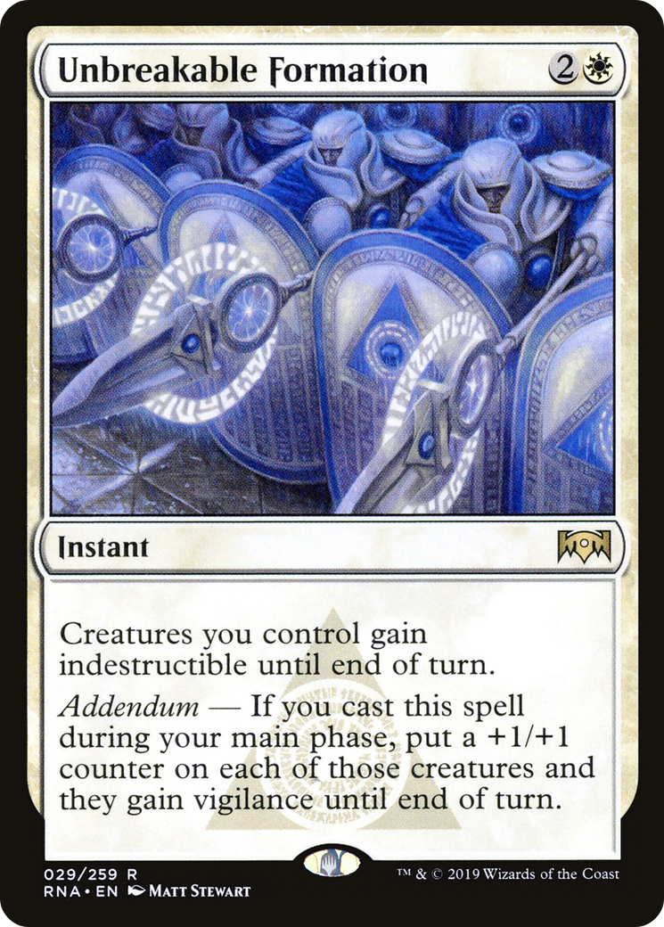 Unbreakable Formation (RNA-029) - Ravnica Allegiance