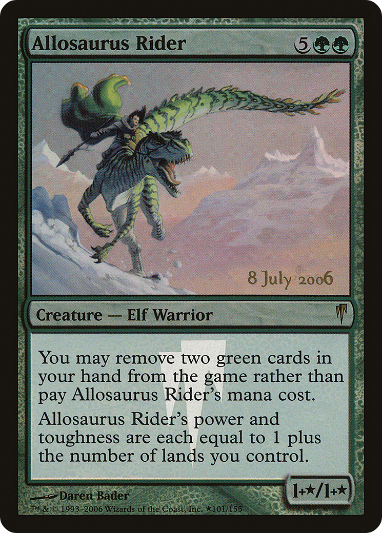 Allosaurus Rider (PRE-101) - Coldsnap Promos Foil