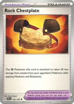 Rock Chestplate 192  SV01 Scarlet & Violet Base Set - Uncommon