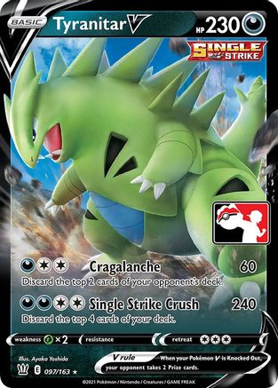 Tyranitar V  - Holofoil Prize Pack Series Cards - Ultra Rare