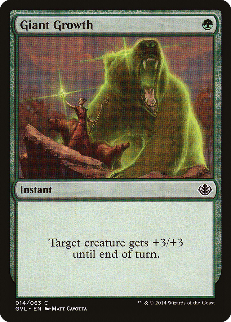 Giant Growth (Garruk vs Liliana) (DD3-) - Duel Decks Anthology: Garruk vs. Liliana