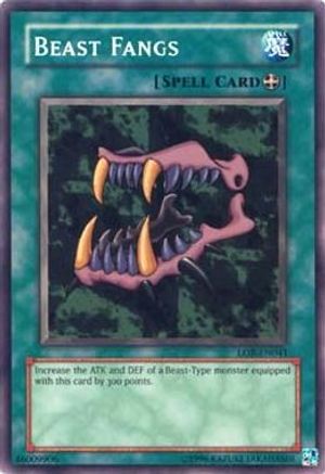 Beast Fangs (LOB-EN041) - Legend of Blue Eyes White Dragon (Worldwide English) Unlimited