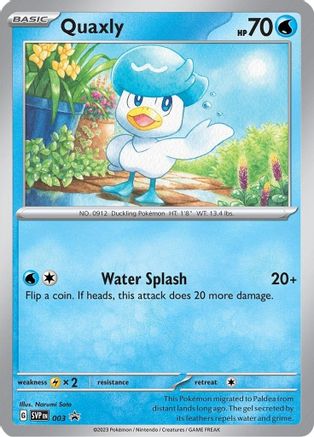 Quaxly 003  - Holofoil SV Scarlet & Violet Promo Cards - Promo