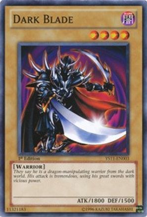 Dark Blade (YS11-EN003) - Starter Deck: Dawn of the Xyz 1st Edition
