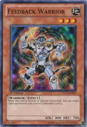 Feedback Warrior (YS11-EN007) - Starter Deck: Dawn of the Xyz 1st Edition