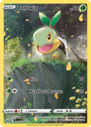 Turtwig GG31  - Holofoil SWSH Crown Zenith Galarian Gallery - Ultra Rare
