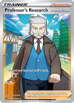 Professor's Research (Full Art) 150  - Holofoil SWSH Crown Zenith - Ultra Rare