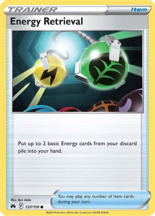 Energy Retrieval 127  SWSH Crown Zenith - Common