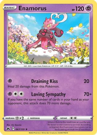 Enamorus 067  SWSH Crown Zenith - Rare