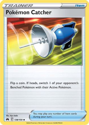 Pokemon Catcher 138  - Reverse Holofoil SWSH Crown Zenith - Uncommon