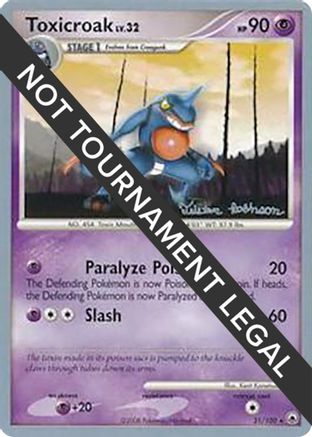 Toxicroak - 2008 (Tristan Robinson) 031  World Championship Decks - Rare